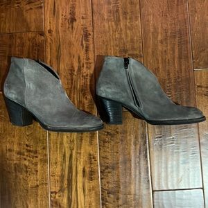 Paul Green Grey Suede Booties